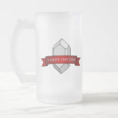 I Zircons-Banner-Datum Mattglas Bierglas (Links)
