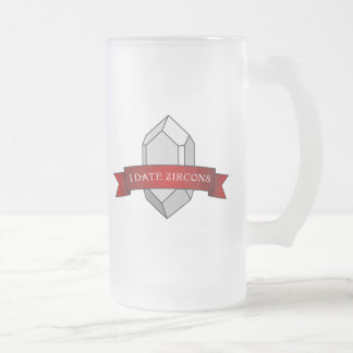 I Zircons-Banner-Datum Mattglas Bierglas