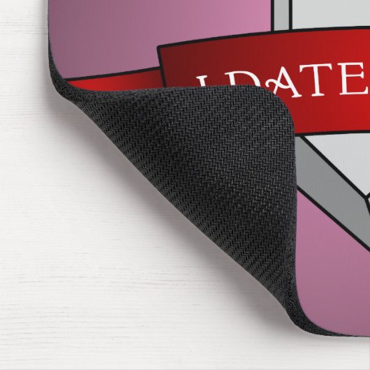 I Zircons-Banner-Datum Mousepad (Ecke)