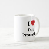 I Zitat-Slogan der Liebe-Daten-Schutz-Tassen-GDPR Kaffeetasse (VorderseiteRechts)