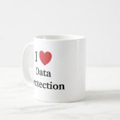 I Zitat-Slogan der Liebe-Daten-Schutz-Tassen-GDPR Kaffeetasse (Vorderseite Links)