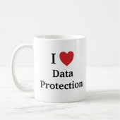 I Zitat-Slogan der Liebe-Daten-Schutz-Tassen-GDPR Kaffeetasse (Links)
