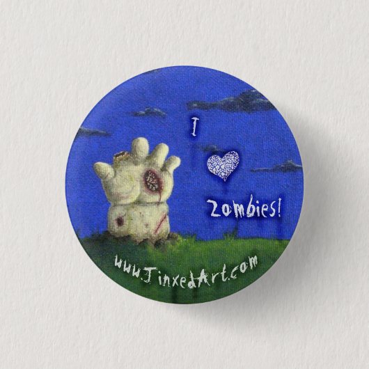 ♥ I Zombies! Knopf Button (Vorderseite)