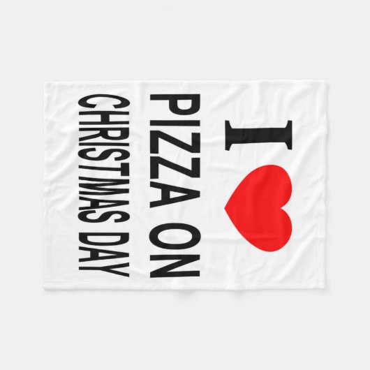 I Zza On Christmas Day I Love Zza On Christ Toddle Fleecedecke (Vorderseite (Horizontal))