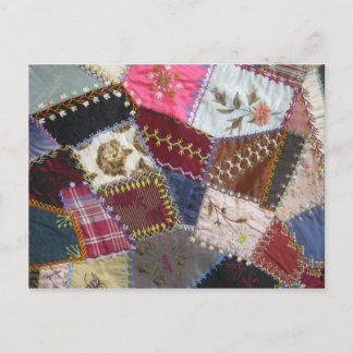 IA-Ill. Quilt group, English gallery, train depot Postkarte