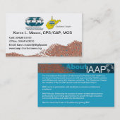 IAAP WV Kapitel-Visitenkarten Visitenkarte (Vorne/Hinten)