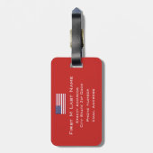 IACE - US-Gepäckanhänger Gepäckanhänger (Rückseite vertikal)