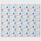 IAD, Washington DC reist die Welt nach Muster Geschenkpapier (Flach)