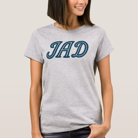 IAD Washington Dulles Airport Code - Aviation Gift T-Shirt (Vorderseite)