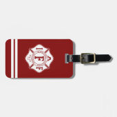 IAFF / Feuerwehrmann Malta Cross Luggage Tag Gepäckanhänger (Vorderseite horizontal)