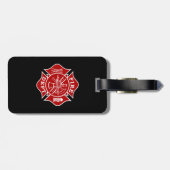 IAFF / Feuerwehrmann Malta Cross Luggage Tag Gepäckanhänger (Rückseite horizontal)
