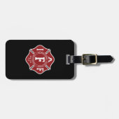 IAFF / Feuerwehrmann Malta Cross Luggage Tag Gepäckanhänger (Vorderseite horizontal)