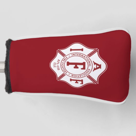 IAFF / Feuerwehrmann Malteser Cross Putter Abdecku Golf Headcover (Vorderseite)