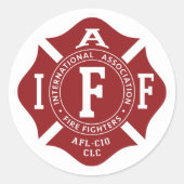 IAFF Malteser Rundsticker Runder Aufkleber (Vorderseite)