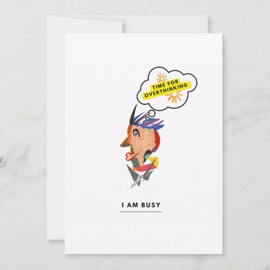 Iam beschäftigt einladung (Rückseite)