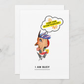 Iam beschäftigt einladung (Vorne/Hinten)