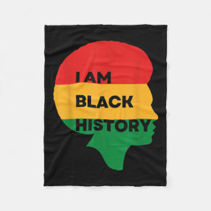 Iam Black History, Black History Month , Stolz auf Fleecedecke