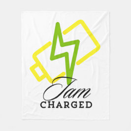 Iam Charged - Positive Electric Vibes Blanket Fleecedecke