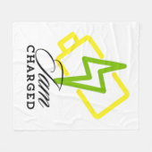 Iam Charged - Positive Electric Vibes Blanket Fleecedecke (Vorderseite (Horizontal))
