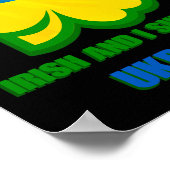 Iam Irish And I Support Ukraine Poster (Ecke)