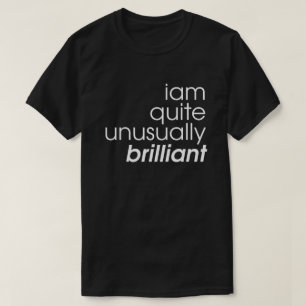 I'am ziemlich ungewöhnlich glänzendes Schwarzwei T-Shirt