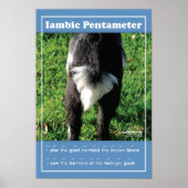 Iambic Pentameter 13" x 19" Klassenraum-Poster Poster (Vorne)