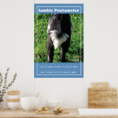 Iambic Pentameter 24" x 36" Klassenzimmer-Poster Poster (Küche)