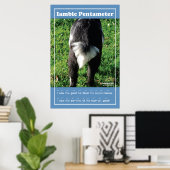 Iambic Pentameter 24" x 36" Klassenzimmer-Poster Poster (Heimbüro)