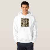 Iambic Pentameter, Sonnet-Schema Hoodie (Vorne ganz)