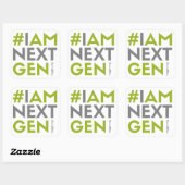 #IAMNEXTGEN 3"x3"Square Sticker (Blatt)