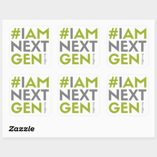 #IAMNEXTGEN 3"x3"Square Sticker (Blatt)