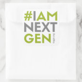 #IAMNEXTGEN 3"x3"Square Sticker (Tasche)