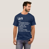 IAN Definition Personalized Name Funny Birthday T-Shirt (Vorne ganz)