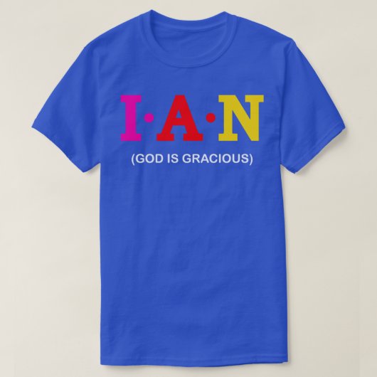 Ian God is Gracious T-Shirt (Design vorne)