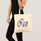 Ian, Name, Logo, Kindy Library Tote Bag Tragetasche (Vorderseite (Produkt))
