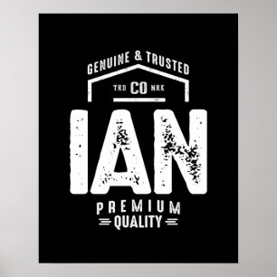 Ian Personalisiert Name Birthday Gift Poster