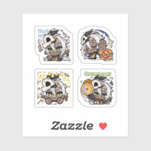 Iansan Genshin Impact 4er Stickerbogen Aufkleber