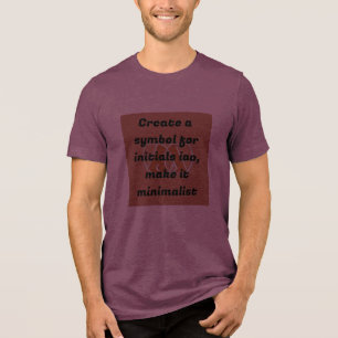 ‚IAO-Minimalistisch-Monogramm‘ Tri-Blend Shirt