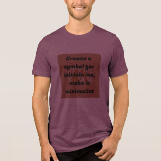 ‚IAO-Minimalistisch-Monogramm‘ Tri-Blend Shirt