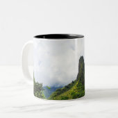 iao nadel Staat Denkmal in maui hawaii Zweifarbige Tasse (Vorderseite Links)