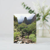 Iao Needle in Iao Valley Staat Park, Maui, Hawaii Postkarte (Stehend Vorderseite)