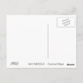 IAO NEEDLE POSTKARTE (Rückseite)