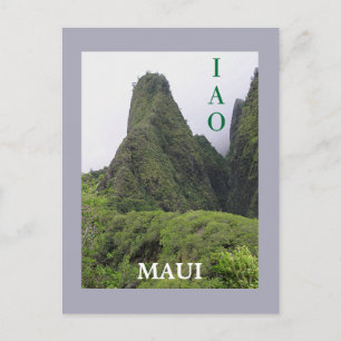 IAO VALLEY, MAUI POSTCARD POSTKARTE