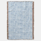 Ibadan Dum Denim Yoruba Adire Woven Blanket Decke (Vorderseite Vertikal)