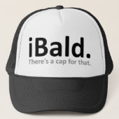 iBald Funny Baseball Cap Hat Truckerkappe (Vorderseite)