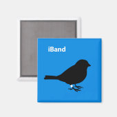 iBand Blau Magnet (Vorderseite/Rückseite)