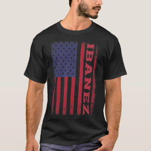 IBANEZ Amerikanische Flagge T-Shirt