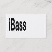 ibass Musikentwurfsschwarztext Visitenkarte (Rückseite)