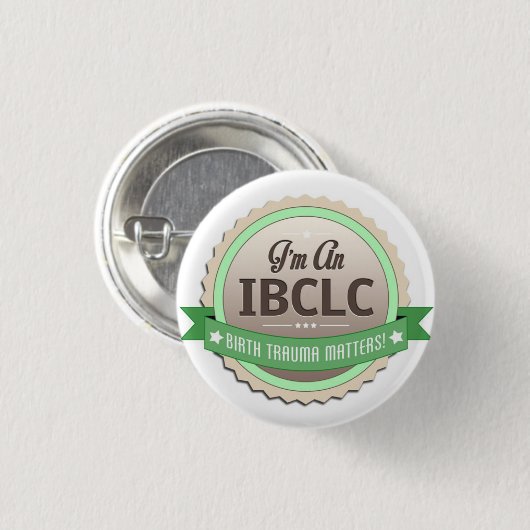 IBCLC Abzeichen Button (Vorne & Hinten)