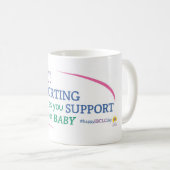 IBCLC® TagesTasse (englisch) Kaffeetasse (VorderseiteRechts)